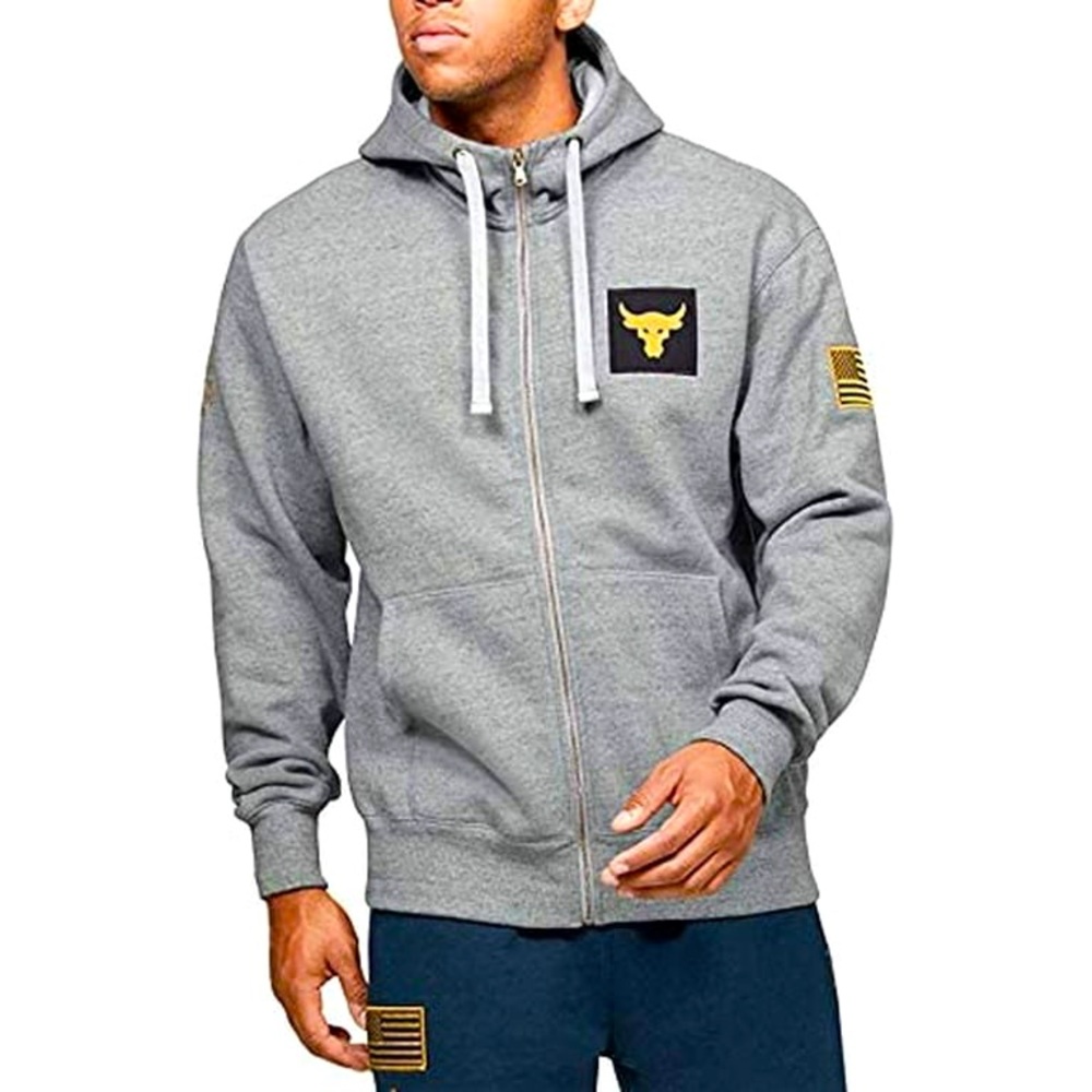 Under Armour Men's Project Rock Veteran's Day Full-Zip Hoodie Sweat Jacket